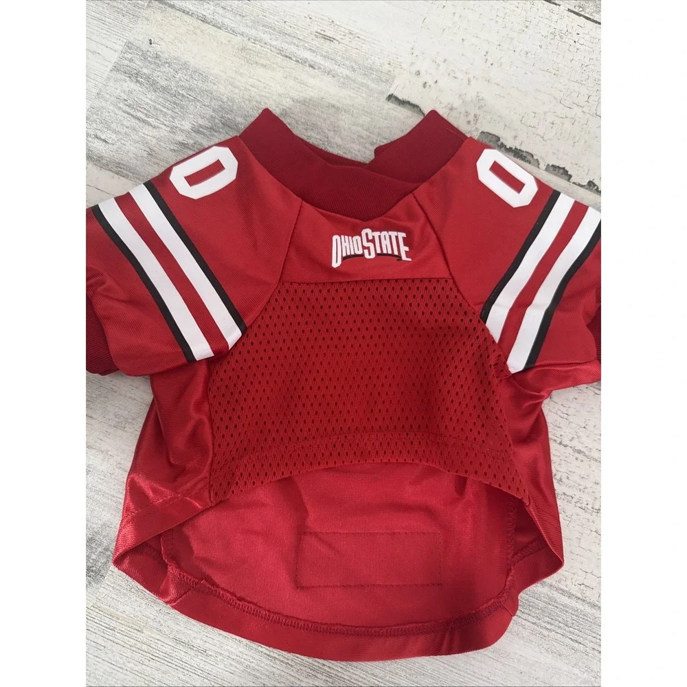 OHIO STATE BUCKEYES DOG‎ CAT JERSEY PREMIUM DAZZLE FABRIC